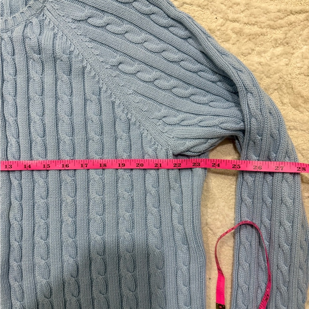 L.L.Bean 2X Light Blue Cardigan‎ 100% Cotton - Picture 4 of 5